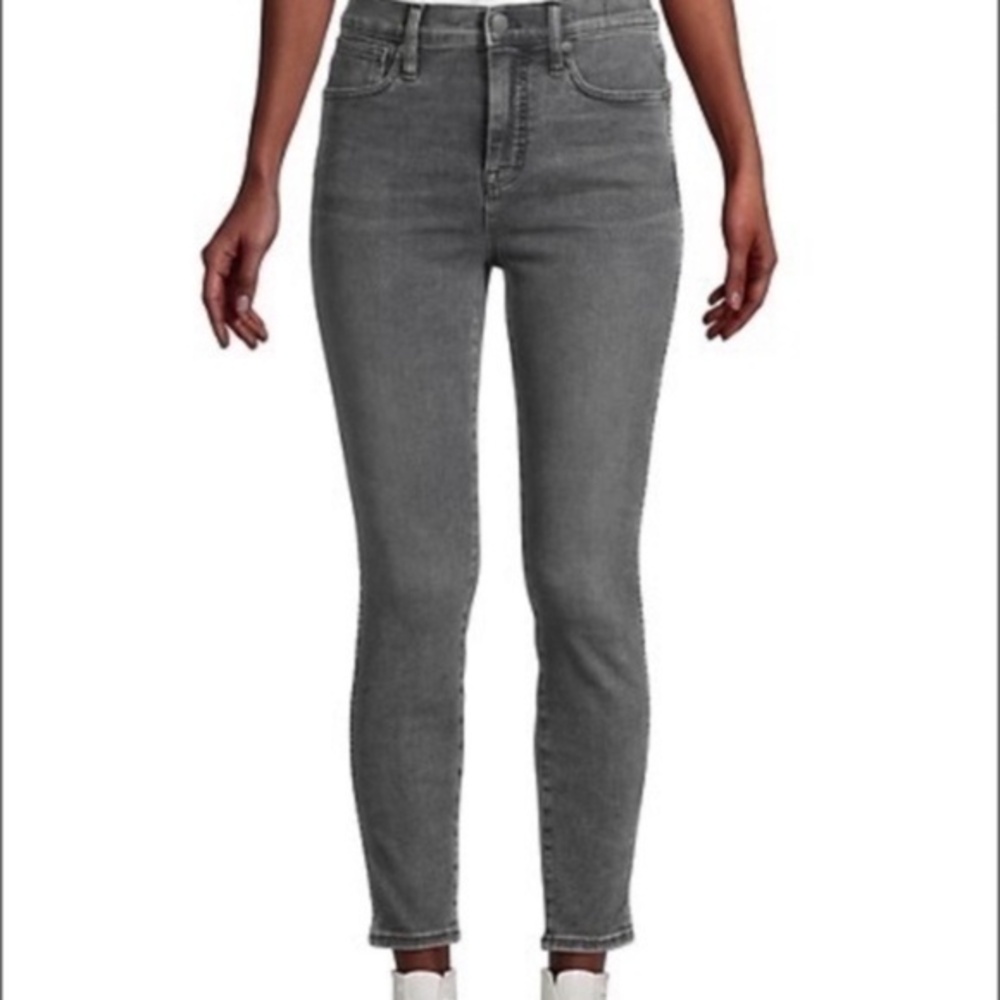 NWOT Madewell 10 High-Rise Skinny Jeans grey size 26 oakwood